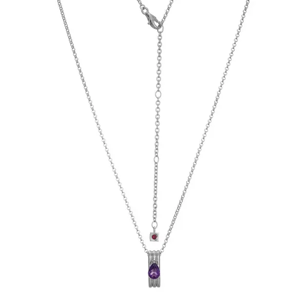 White Sterling Silver "Goddess" Pendant With Amethyst Doland Jewelers, Inc. Dubuque, IA