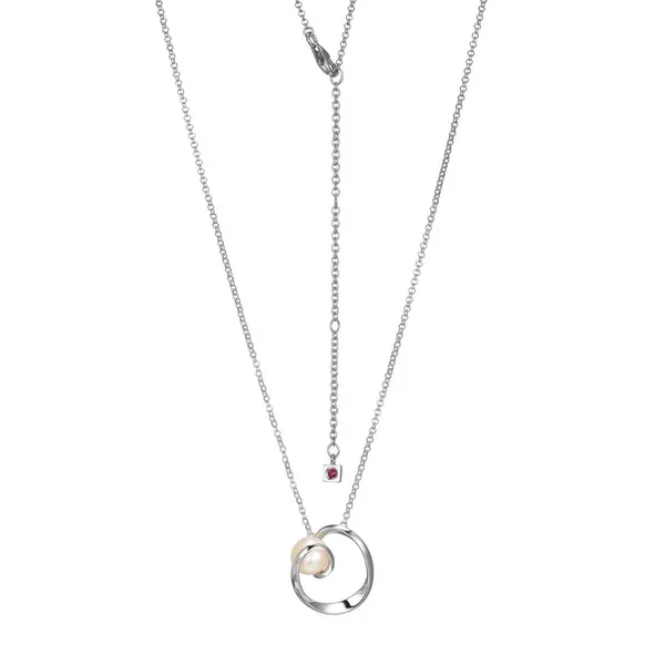 White Sterling Silver Luna 2.0 Pendant With Pearl Doland Jewelers, Inc. Dubuque, IA