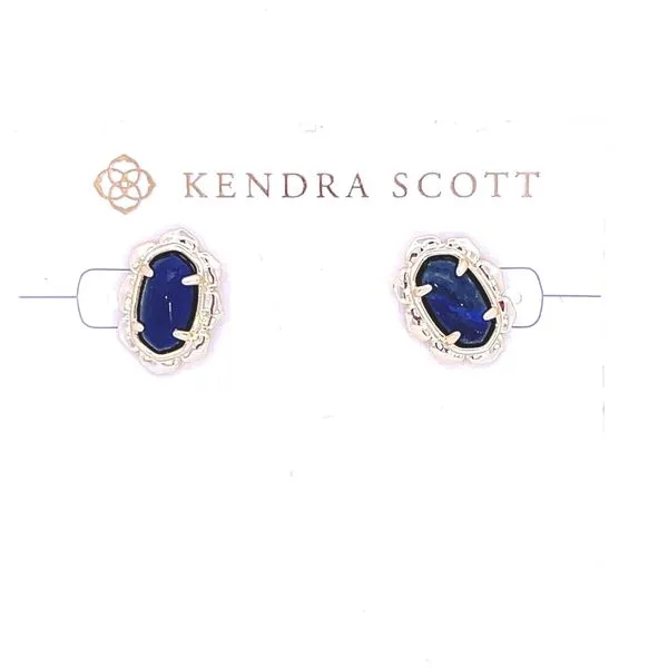 Kendra Scott Piper Yellow Stud Earrings in Blue Lapis Doland Jewelers, Inc. Dubuque, IA