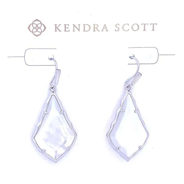Small Alex Drop Earrings in White with Ivory Illusion Doland Jewelers, Inc. Dubuque, IA