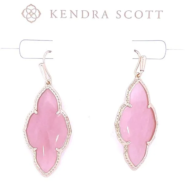 Abbie Drop Earrings in Yellow with Rose Quartz Doland Jewelers, Inc. Dubuque, IA