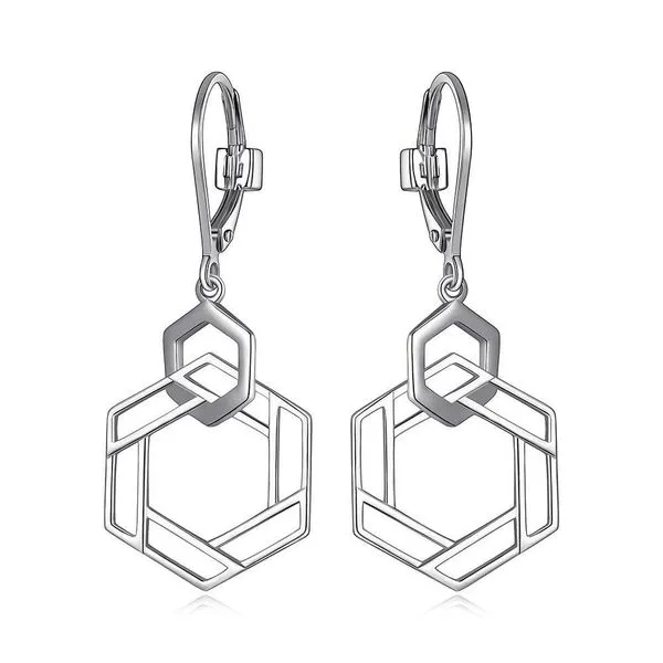 Elle Lattice Leverback Earrings Doland Jewelers, Inc. Dubuque, IA