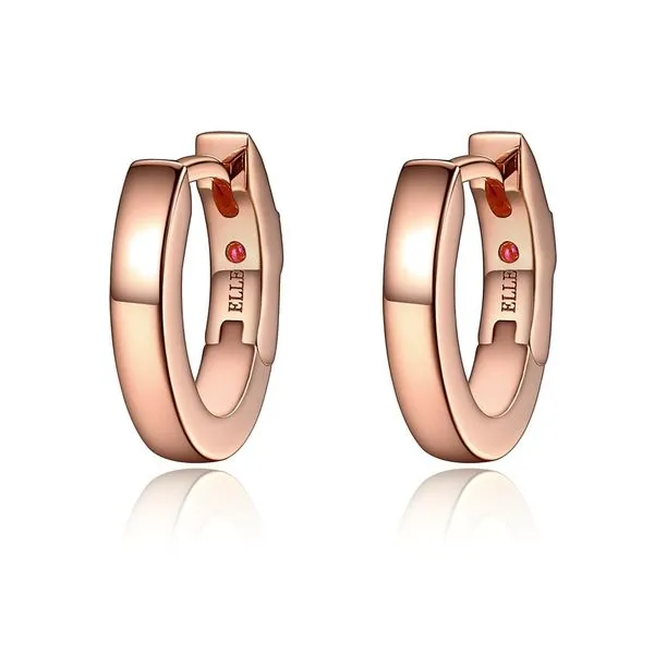 Rose Sterling Silver Earring Must Haves Huggie Earrings Doland Jewelers, Inc. Dubuque, IA