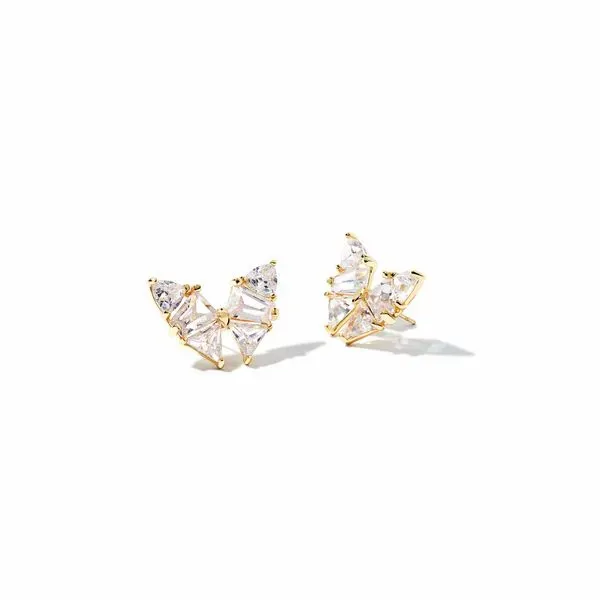 Blair Butterfly Yellow Gold Plated Stud Earrings Doland Jewelers, Inc. Dubuque, IA