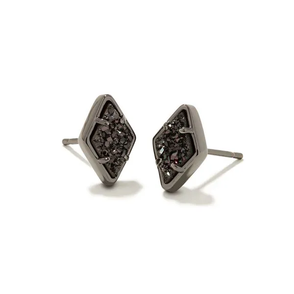 Kinsley Black Rhodium Plated Stud Earrings Doland Jewelers, Inc. Dubuque, IA