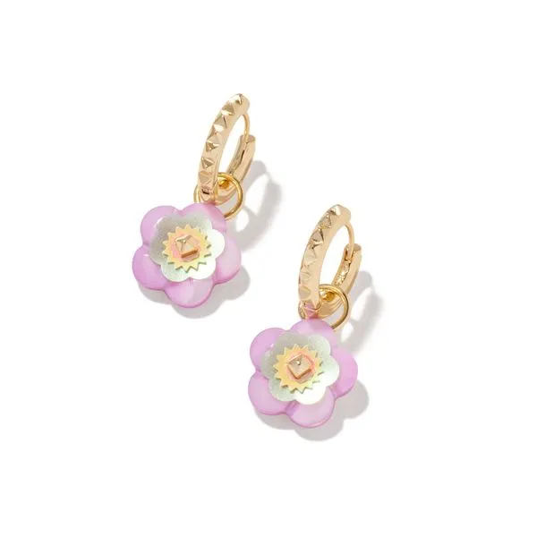 Kendra Scott Deliah Yellow Gold Plated Huggie Earrings Doland Jewelers, Inc. Dubuque, IA