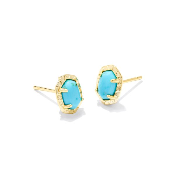 Daphne Yellow Gold Plated Stud Earrings Doland Jewelers, Inc. Dubuque, IA