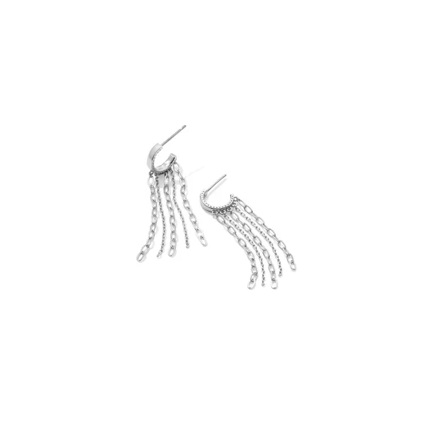 Eve Rhodium Plated Huggie Earrings Doland Jewelers, Inc. Dubuque, IA