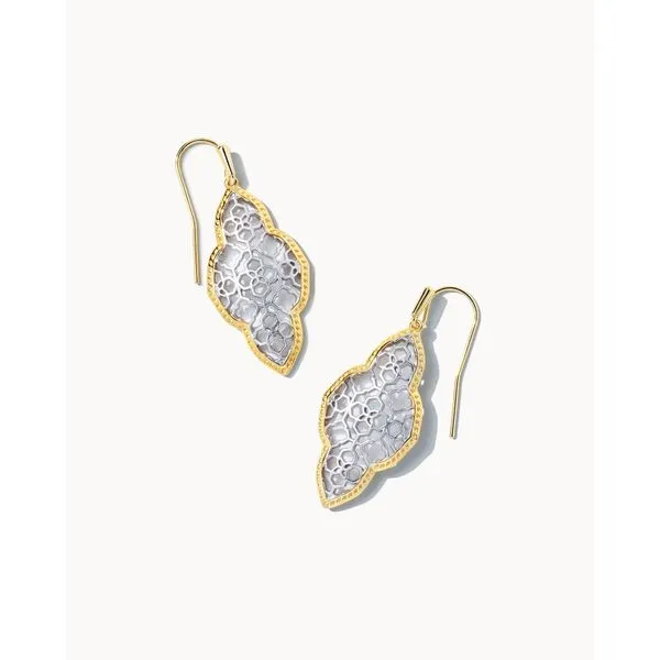 Abbie Two Tone Gold Plated Drop Earrings Doland Jewelers, Inc. Dubuque, IA