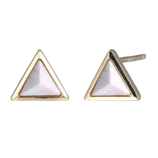 Yellow Sterling Silver Elle "Spatial" Stud Earrings Doland Jewelers, Inc. Dubuque, IA