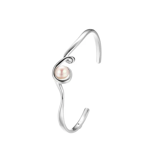 White Sterling Silver Luna 2.0 Bracelet With Freshwater Pearl Doland Jewelers, Inc. Dubuque, IA