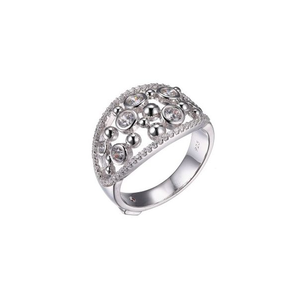 Elle Sterling Silver Bubble Bezel Set Ring Doland Jewelers, Inc. Dubuque, IA