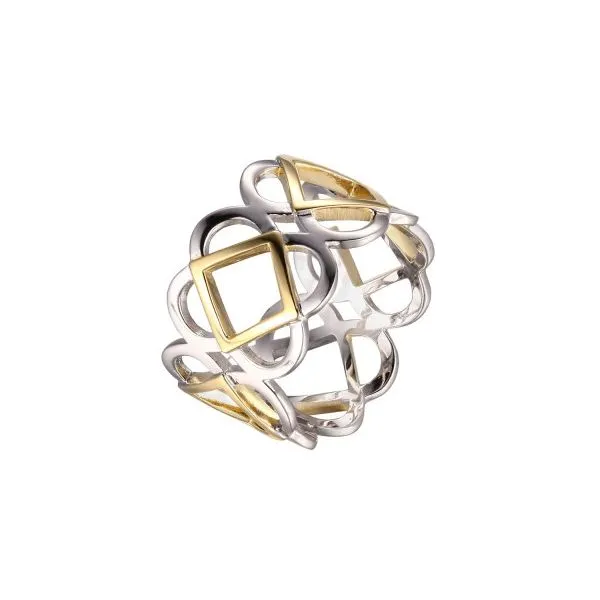 Two Tone White And Yellow Sterling Silver Florence Ring Doland Jewelers, Inc. Dubuque, IA