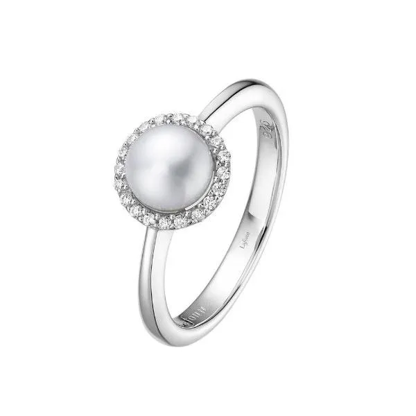 White Sterling Silver Halo Ring Doland Jewelers, Inc. Dubuque, IA