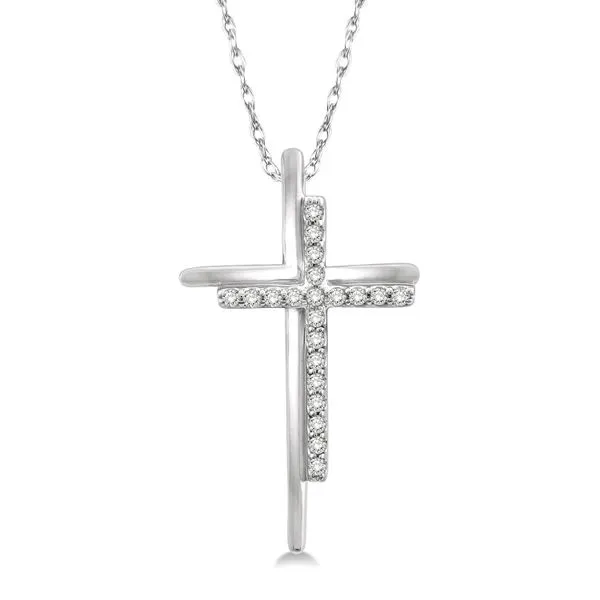 10K White Gold Diamond Cross Doland Jewelers, Inc. Dubuque, IA