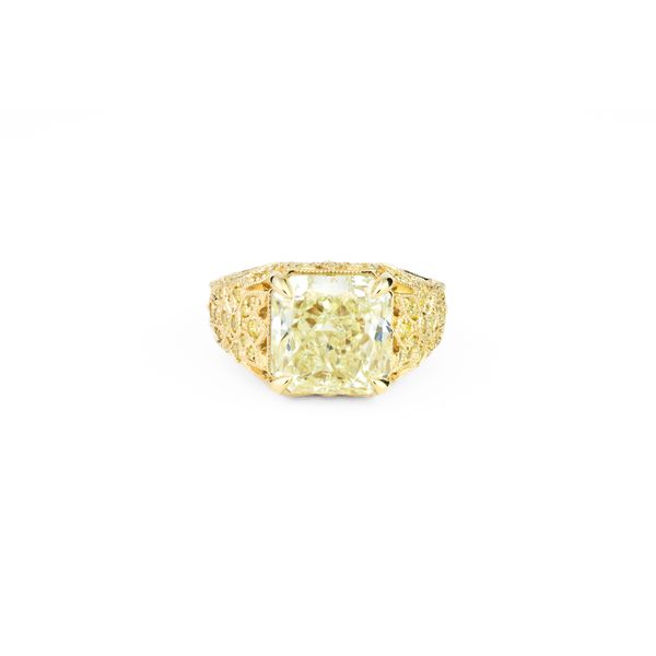Radiant Cut Yellow Diamond Engagement Ring Dominion Jewelers Falls Church, VA