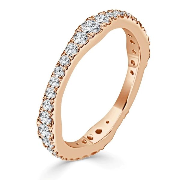 Rosé Gold & Diamond Wedding Band Dominion Jewelers Falls Church, VA