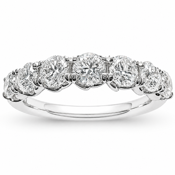 14K White Gold & Diamond Band Dominion Jewelers Falls Church, VA