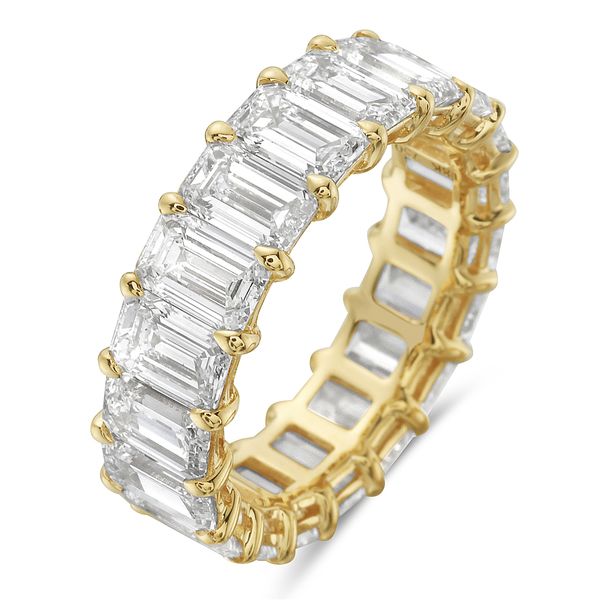 Classic Emerald Cut Diamond Eternity Ring Dominion Jewelers Falls Church, VA