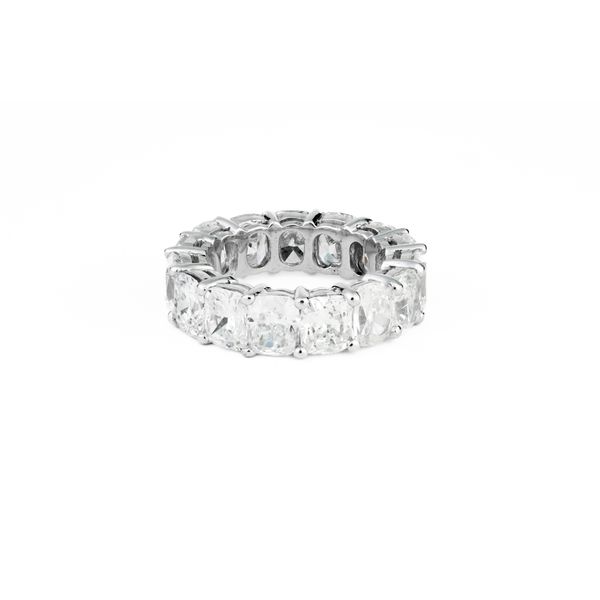 Platinum Cushion-Cut Diamond Eternity Ring – 12.15 Total Carat Weight Dominion Jewelers Falls Church, VA