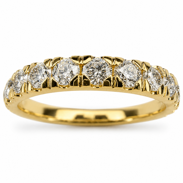 14K Yellow Gold & Diamond Band Dominion Jewelers Falls Church, VA