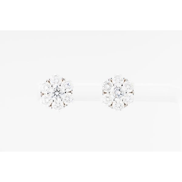 14 Karat White Gold Stud Diamond Earrings Dominion Jewelers Falls Church, VA