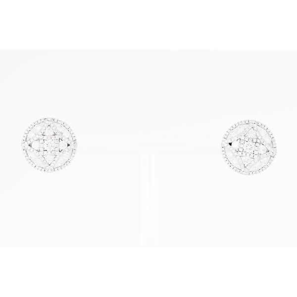 18 Karat White Gold Diamond Earrings Dominion Jewelers Falls Church, VA