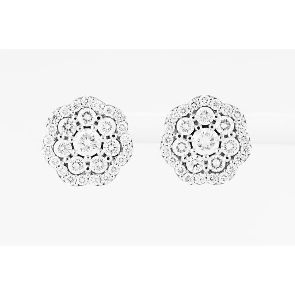14 Karat White Diamond Stud Earrings Dominion Jewelers Falls Church, VA