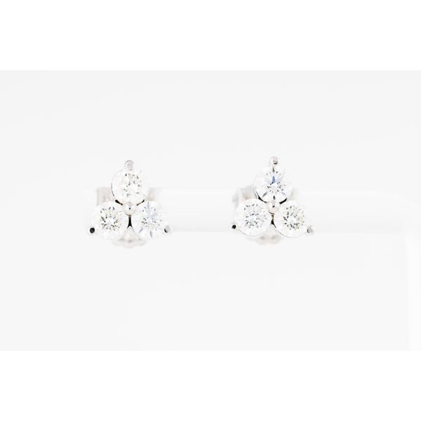 14K White Gold Diamond Stud Earrings Dominion Jewelers Falls Church, VA