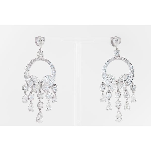 18K White Gold Diamond Butterfly Chandelier Earrings – 14.62 Total Carat Weight Dominion Jewelers Falls Church, VA