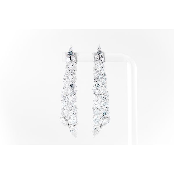 18K White Gold Drop Earrings Dominion Jewelers Falls Church, VA