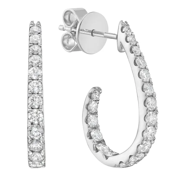 J Hoop Diamond Earrings Dominion Jewelers Falls Church, VA