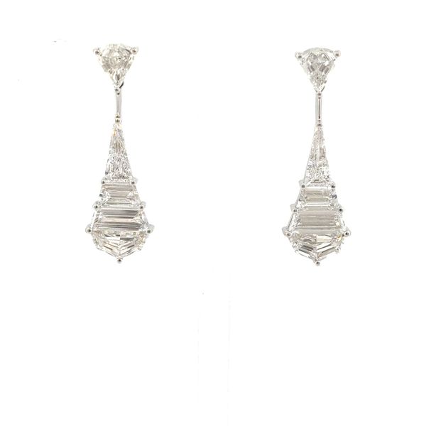 White Gold & Diamond Drop Earrings Dominion Jewelers Falls Church, VA