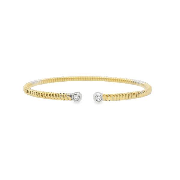Two-Tone Diamond Bangle Bracelet Dominion Jewelers Falls Church, VA