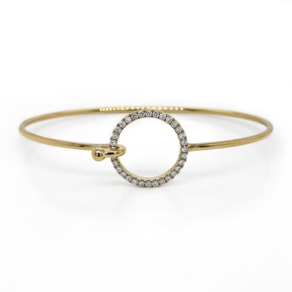 14K Gold Diamond Bangle Bracelet Dominion Jewelers Falls Church, VA