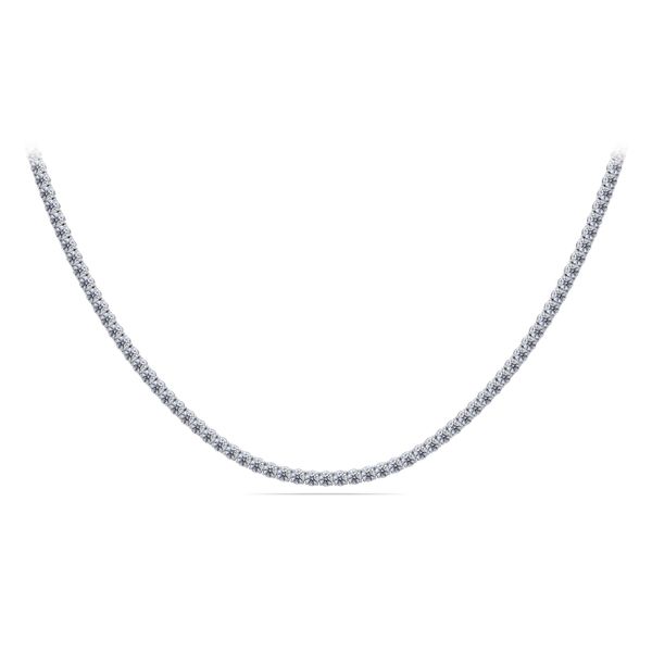 14K White Gold Tennis Necklace Dominion Jewelers Falls Church, VA