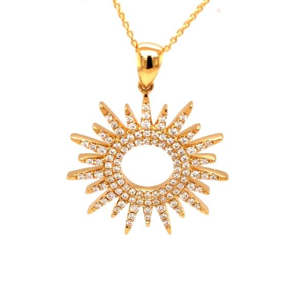 18K Yellow Gold & Diamond Necklace Dominion Jewelers Falls Church, VA