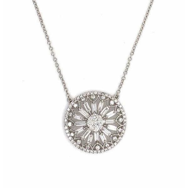 18K White Gold & Diamond Necklace Dominion Jewelers Falls Church, VA