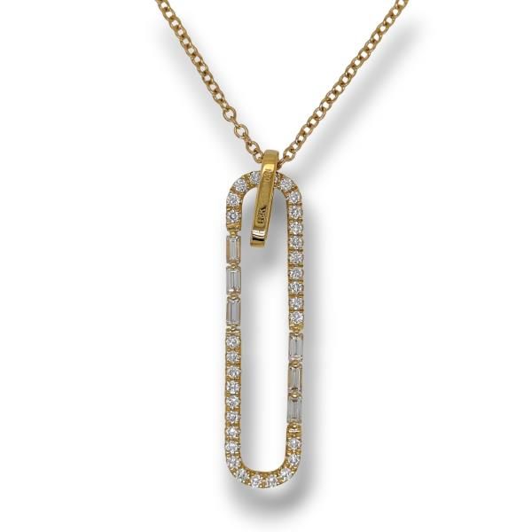 18K Yellow Gold & Diamond Necklace Dominion Jewelers Falls Church, VA