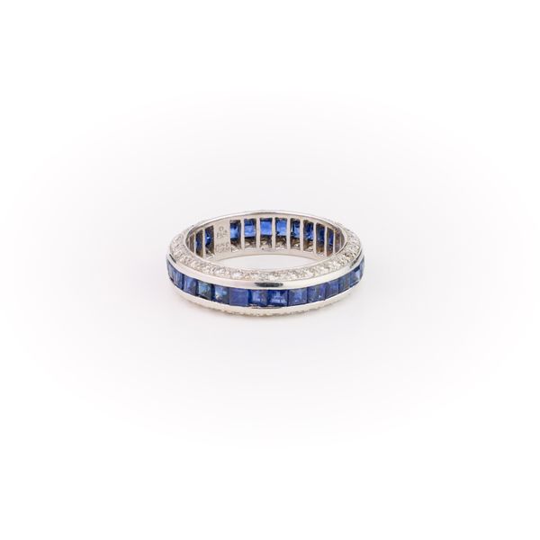 Princess Sapphires & Diamond Ring Dominion Jewelers Falls Church, VA