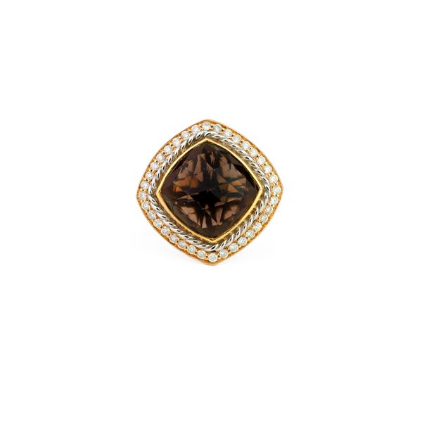 Smokey Quartz & Diamond Ring Dominion Jewelers Falls Church, VA