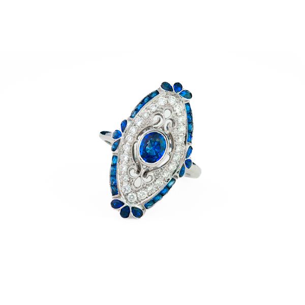 Sapphire & Diamond Ring Dominion Jewelers Falls Church, VA