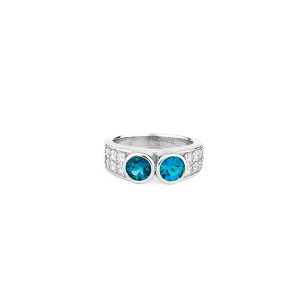 Blue Topaz & Diamond Ring Dominion Jewelers Falls Church, VA
