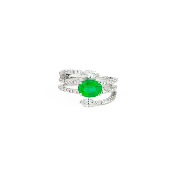 Oval Emerald & Diamond Ring Dominion Jewelers Falls Church, VA