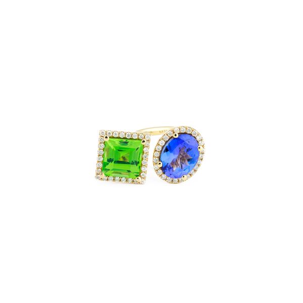 Tsavorite Garnet & Oval Tanzanite Ring Dominion Jewelers Falls Church, VA