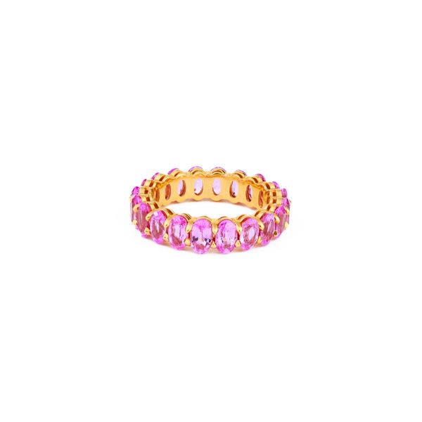 Sapphire Eternity Ring Dominion Jewelers Falls Church, VA