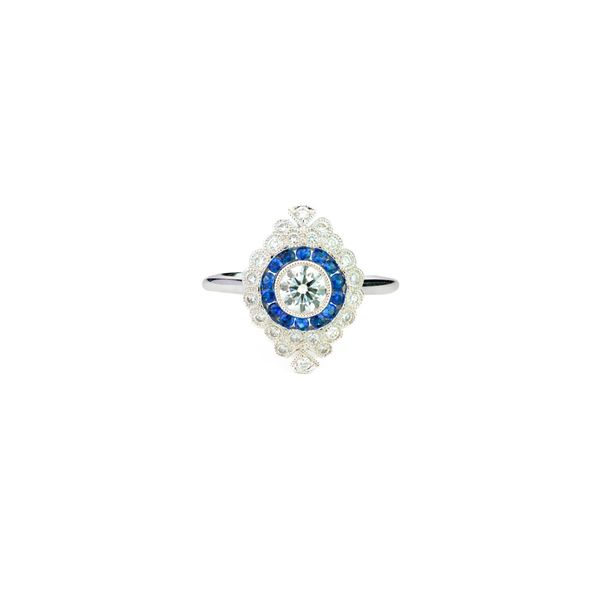 Blue Sapphire & Diamond Ring Dominion Jewelers Falls Church, VA