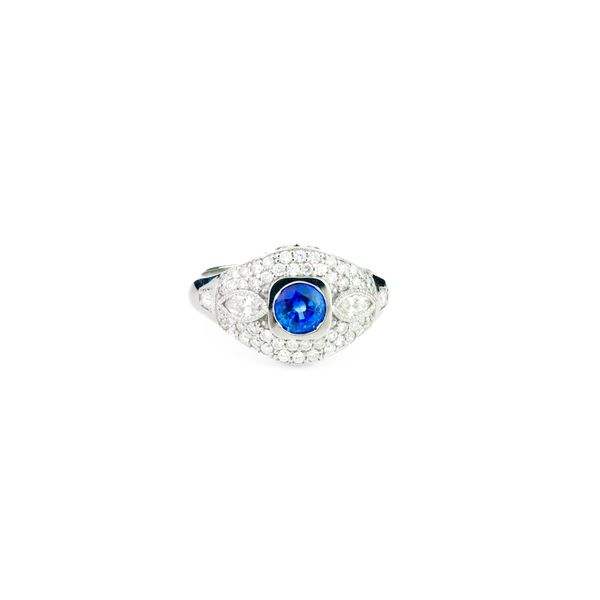 Sapphire & Diamond Ring Dominion Jewelers Falls Church, VA