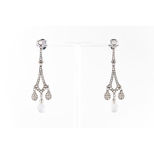 Topaz & Diamond Eiffel Drop Earrings Dominion Jewelers Falls Church, VA