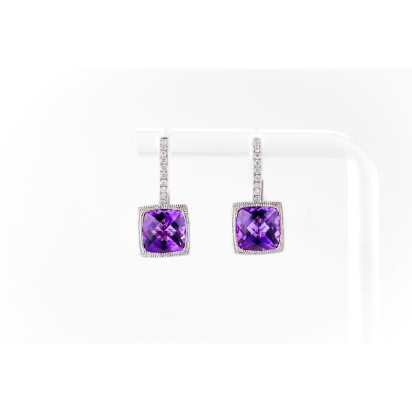 Amethyst & Diamond Earrings Dominion Jewelers Falls Church, VA